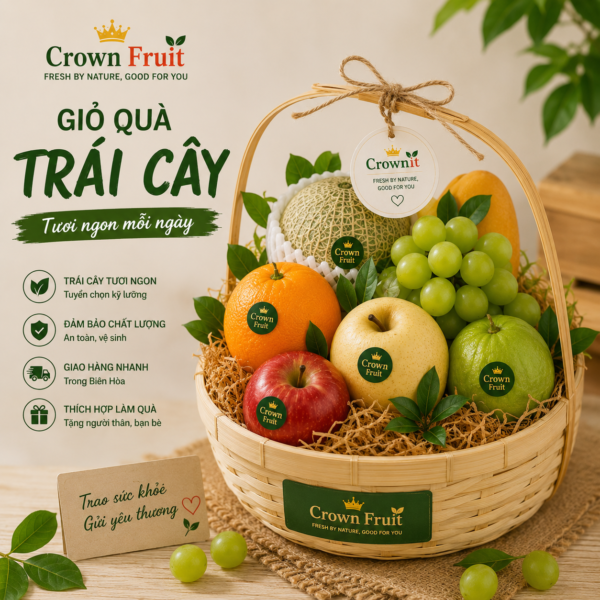 Giỏ Quà Trái Cây Crown Fruit